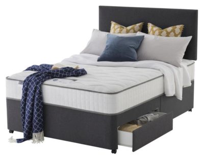 Silentnight Middleton C.Coal Memory 2 Drw Divan - Sm Double